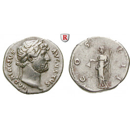 Römische Kaiserzeit, Hadrianus, Denar 125-128, ss