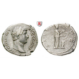 Römische Kaiserzeit, Hadrianus, Denar 134-138, ss