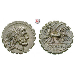 Römische Republik, Q. Antonius Balbus, Denar, serratus 83-82 v.Chr., st