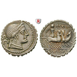 Römische Republik, C.Naevius Balbus, Denar, serratus, vz