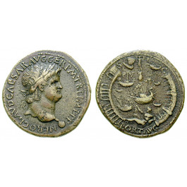 Römische Kaiserzeit, Nero, Sesterz 65, ss