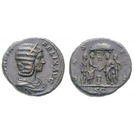 Römische Kaiserzeit, Julia Domna, Frau des Septimius Severus, As, f.vz