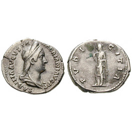 Römische Kaiserzeit, Sabina, Frau des Hadrianus, Denar vor 137, ss+