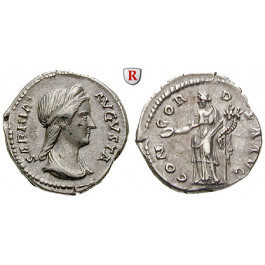 Römische Kaiserzeit, Sabina, Frau des Hadrianus, Denar vor 137, f.vz