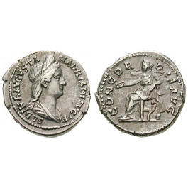 Römische Kaiserzeit, Sabina, Frau des Hadrianus, Denar um 137, ss-vz