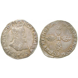 Frankreich, Henri IV., Demi-franc 1601, ss