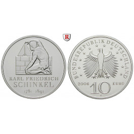Bundesrepublik Deutschland, 10 Euro 2006, Schinkel, F, bfr., J. 521