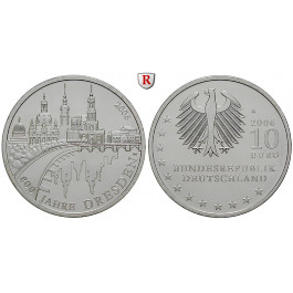 Bundesrepublik Deutschland, 10 Euro 2006, 800 Jahre Dresden, A, bfr., J. 522