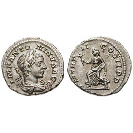 Römische Kaiserzeit, Elagabal, Denar 219, vz