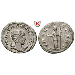 Römische Kaiserzeit, Otacilia Severa, Frau Philippus I., Antoninian 246-248, ss-vz