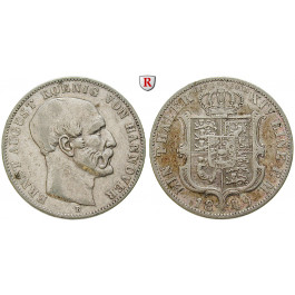 Braunschweig, Königreich Hannover, Ernst August, Ausbeutetaler 1849, ss+