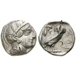 Attika, Athen, Tetradrachme nach 449 v.Chr., ss+