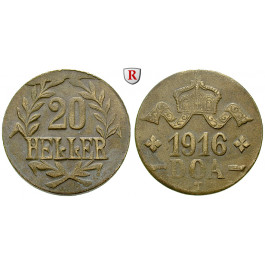 Nebengebiete, Deutsch-Ostafrika, 20 Heller 1916, T, ss, J. 724b