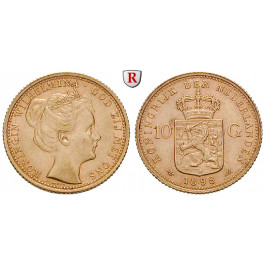 Niederlande, Königreich, Wilhelmina I., 10 Gulden 1898, 6,06 g fein, vz