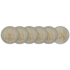 Bundesrepublik Deutschland, 2 Euro 2006, ADFGJ komplett, bfr., J. 519