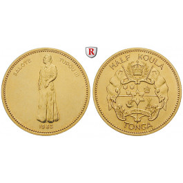 Tonga, Salote Tupou III., 1/2 Koula 1962, 14,95 g fein, bfr.