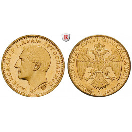 Jugoslawien, Alexander I., Dukat 1931, 3,44 g fein, st