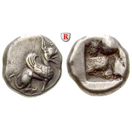 Ionien, Teos, Drachme 5. Jh.v.Chr., ss