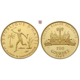 Haiti, 200 Gourdes 1967, 35,54 g fein, PP