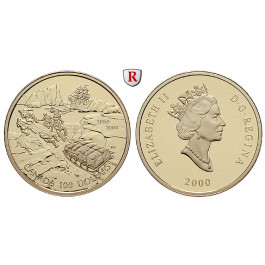 Kanada, Elizabeth II., 100 Dollars 2000, 7,78 g fein, PP