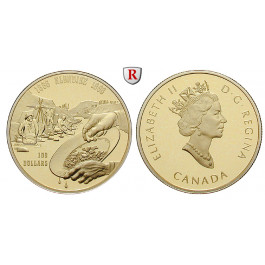 Kanada, Elizabeth II., 100 Dollars 1996, 7,78 g fein, PP