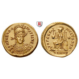 Römische Kaiserzeit, Theodosius II., Solidus 430-440, f.vz