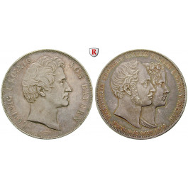 Bayern, Königreich, Ludwig I., Geschichtsdoppeltaler 1842, vz