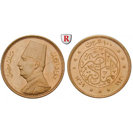 Ägypten, Fuad, 100 Piaster 1929-1930, 7,44 g fein, vz