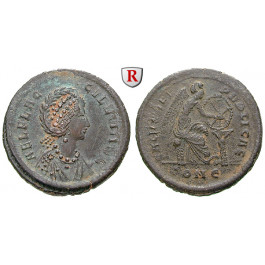 Römische Kaiserzeit, Aelia Flaccilla, Frau Theodosius I., Bronze 383-388, ss