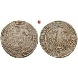 Sachsen, Albertinische Linie, Christian II., Johann Georg I., August, 1/2 Taler 1610, ss-vz