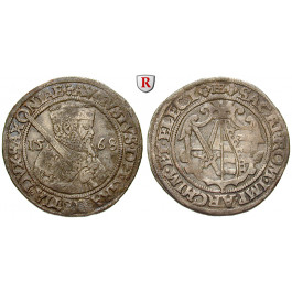 Sachsen, Albertinische Linie, August, 1/4 Taler 1568, ss