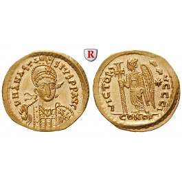 Byzanz, Anastasius I., Solidus 491-498, st