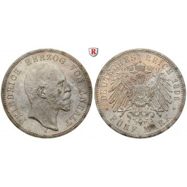 Deutsches Kaiserreich, Anhalt, Friedrich I., 5 Mark 1896, A, st, J. 21