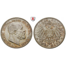 Deutsches Kaiserreich, Oldenburg, Nicolaus Friedrich Peter, 2 Mark 1891, A, st, J. 93
