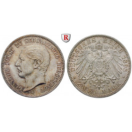 Deutsches Kaiserreich, Schwarzburg-Rudolstadt, Günther Viktor, 2 Mark 1898, A, st, J. 167
