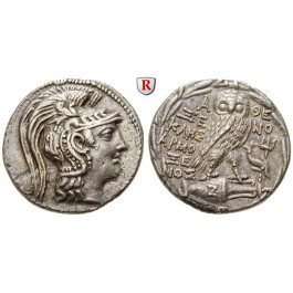 Attika, Athen, Tetradrachme 124-123 v.Chr., ss