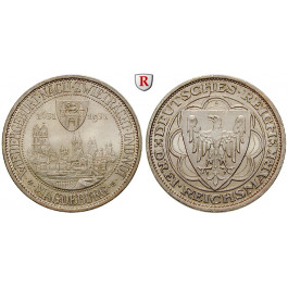 Weimarer Republik, 3 Reichsmark 1931, Magdeburg, A, st, J. 347