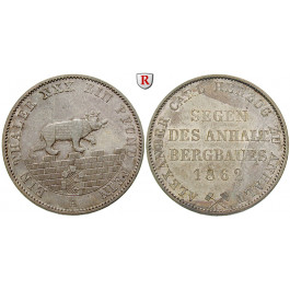 Anhalt, Anhalt-Bernburg, Alexander Carl, Ausbeutetaler 1862, st