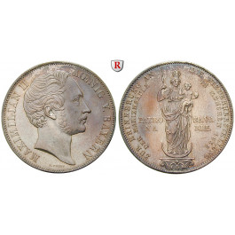 Bayern, Königreich, Maximilian II., Doppelgulden 1855, vz+