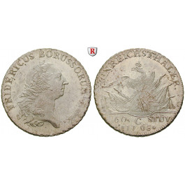 Brandenburg-Preussen, Königreich Preussen, Friedrich II., Reichstaler zu 60 Stübern 1765, st