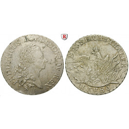 Brandenburg-Preussen, Königreich Preussen, Friedrich II., Reichstaler 1786, ss