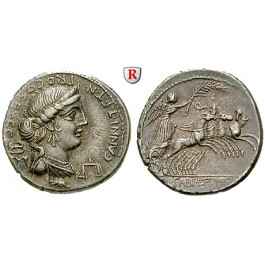 Römische Republik, C. Annius und L. Fabius Hispaniensis, Denar, vz