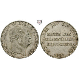 Brandenburg-Preussen, Königreich Preussen, Friedrich Wilhelm IV., Ausbeutevereinstaler 1857, ss+