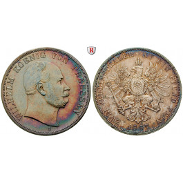 Brandenburg-Preussen, Königreich Preussen, Wilhelm I., Vereinsdoppeltaler 1867, f.st