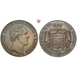 Sachsen, Königreich Sachsen, Friedrich August II., Doppeltaler 1854, vz