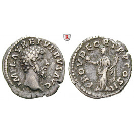 Römische Kaiserzeit, Lucius Verus, Denar 161-162, ss
