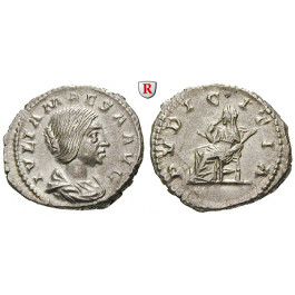 Römische Kaiserzeit, Julia Maesa,Großmutter des Elagabal, Denar 218-222, ss+