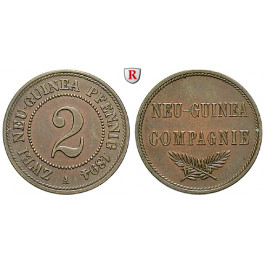 Nebengebiete, Deutsch-Neuguinea, 2 Neu-Guinea Pfennig 1894, A, st, J. 702