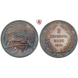 Nebengebiete, Deutsch-Neuguinea, 2 Neu-Guinea Mark 1894, Paradiesvogel, A, f.st, J. 706