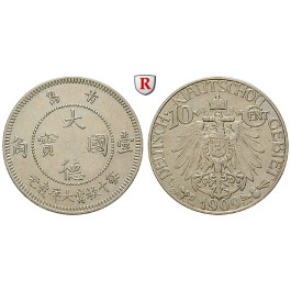 Nebengebiete, Kiautschou, 10 Cent 1909, A, ss-vz, J. 730